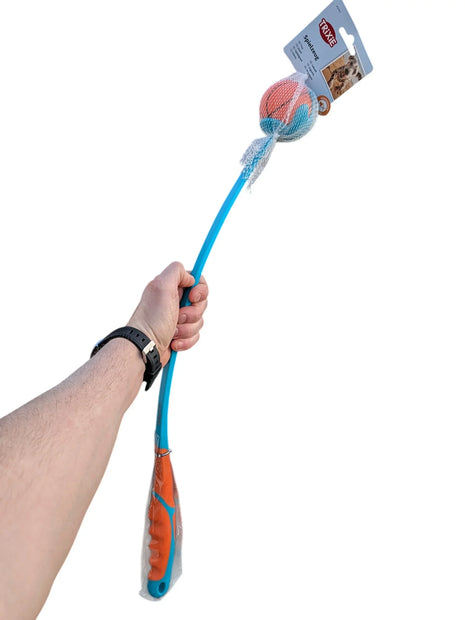Bâton à lancer Trixie avec balle - Jouet de rapport pour chiens - 60 cm