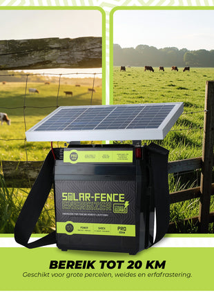 ZoneGuard Solar-Fence Energizer Pro 20 km
