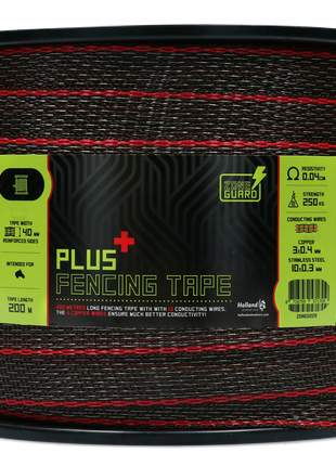 ZoneGuard 40 mm Plus afrasteringslint bruin 200 m