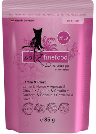 Catz Finefood Classic N.19 Jagnięcina i Konina saszetka 85g