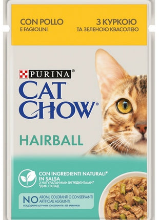 Purina Cat Chow Hairball Kurczak saszetki 3+1 GRATIS 4x85g