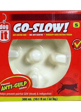 DOGIT Go-Slow Anti-Schling-Napf Weiss 300 ml