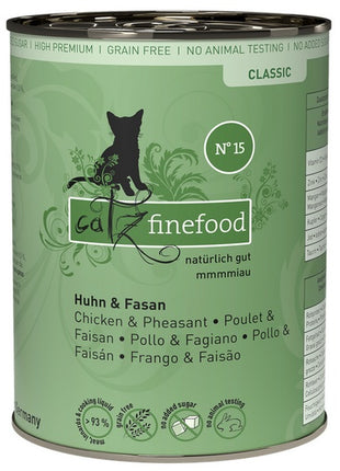 Catz Finefood Classic N.15 Kurczak i Bażant puszka 400g