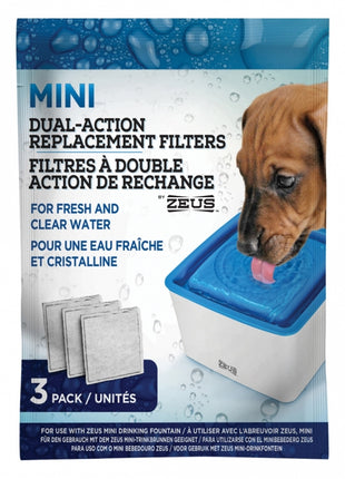 3er-Filterpack für Zeus Mini-Trinkbrunnen